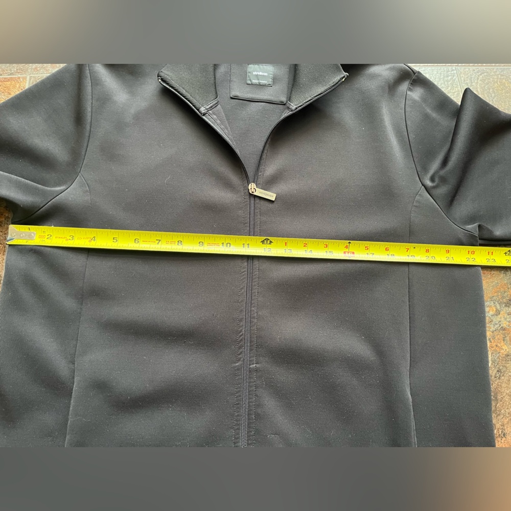 Men’s Strellson black with  blue full zip track performance jacket. Size XL - Picture 12 of 16